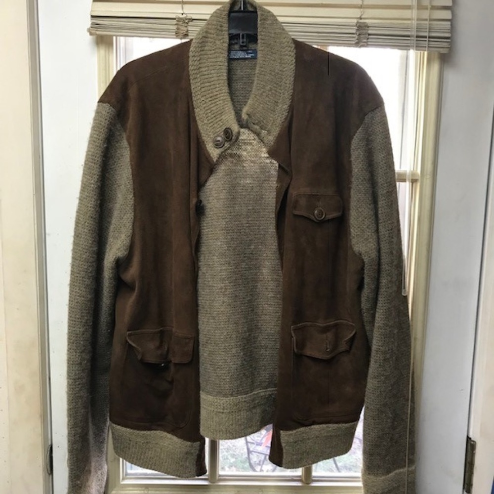 Polo by Ralph Lauren Men's Leather Riding Coat